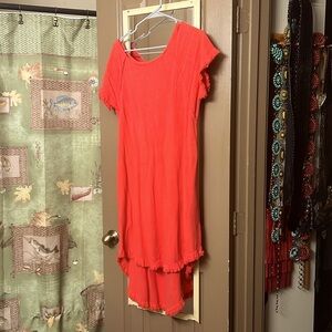 Umgee hi-low orange dress.